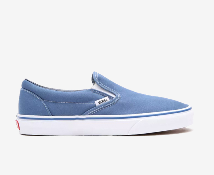 Navy slip on vans online