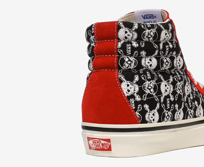 Vans - ANAHEIM FACTORY SK8-HI 38 DX 'Og Skulls / Og Red / Og Black