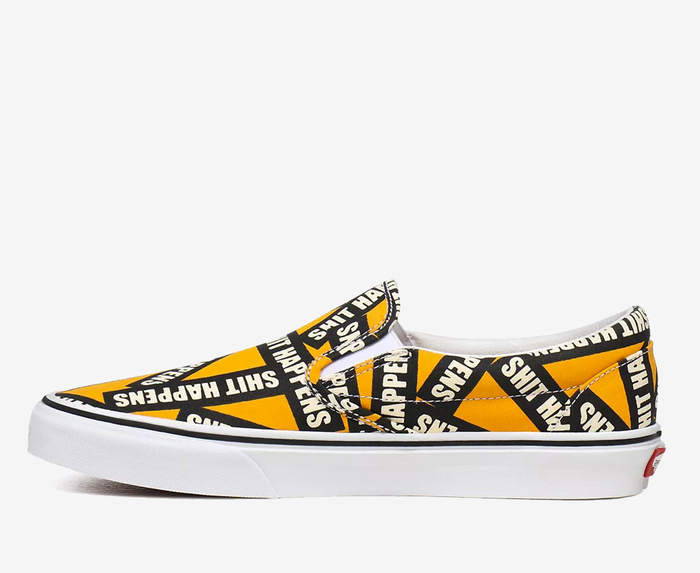 Vans - CLASSIC SLIP-ON SHIT HAPPENS 'Cadmium Yellow / True White ...