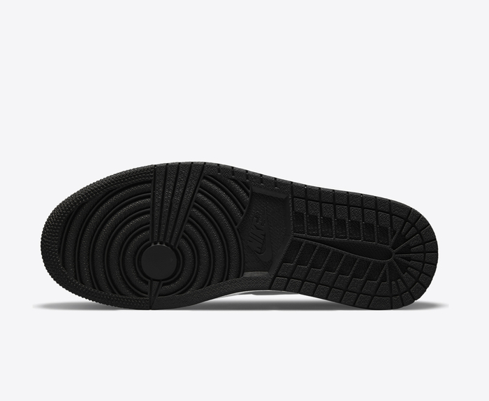 glossy black and white jordan 1