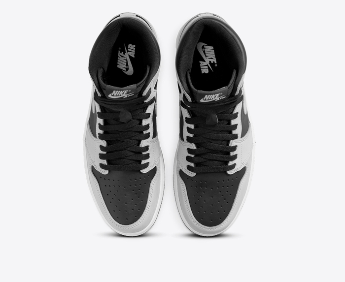 Jordan - AIR JORDAN 1 RETRO HIGH OG 'BLACK/LT SMOKE GREY-WHITE' - VegNonVeg