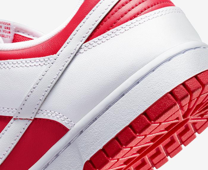 Nike - NIKE DUNK LOW RETRO 'UNIVERSITY RED/WHITE/TOTAL ORANGE' - VegNonVeg