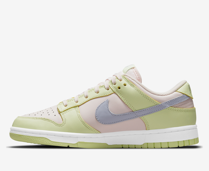 Nike - W NIKE DUNK LOW 'LIGHT SOFT PINK/GHOST/LIME ICE/WHITE' - VegNonVeg