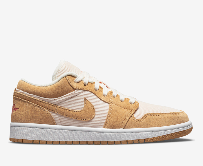 Jordan - WMNS AIR JORDAN 1 LOW SE 'TWINE/ORANGE/ORANGE QUARTZ/SAIL' -  VegNonVeg