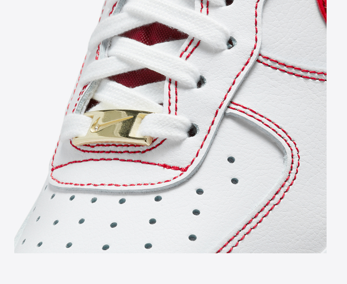 Nike air force 1 07 lx white university red best sale