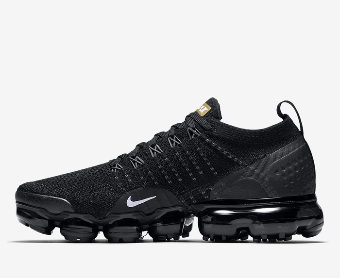 Nike air vapormax flyknit cheap 2 w black/ metallic gold