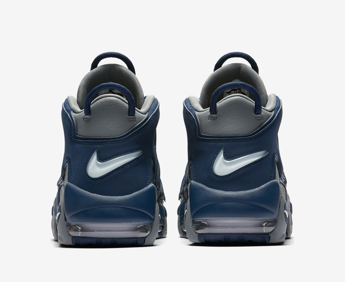 Nike - AIR MORE UPTEMPO '96 'COOL GREY/WHITE/MIDNIGHT NAVY' - VegNonVeg