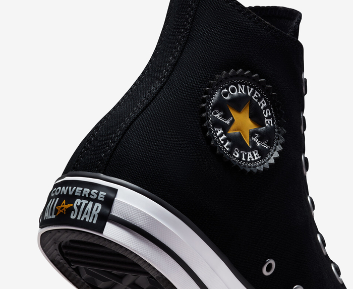 Converse all star top black and yellow