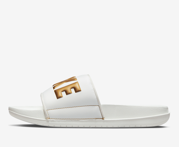 nike offcourt slide white