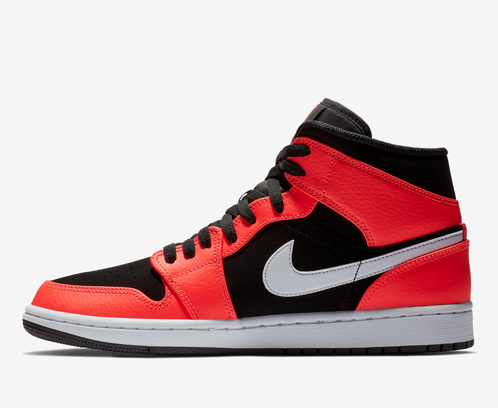 Jordan AIR JORDAN 1 MID BLACK INFRARED 23 WHITE VegNonVeg