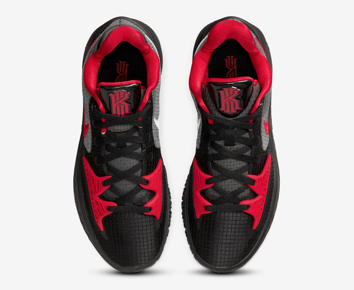 Nike - KYRIE LOW 4 EP 'BLACK/UNIVERSITY RED-WHITE' - VegNonVeg