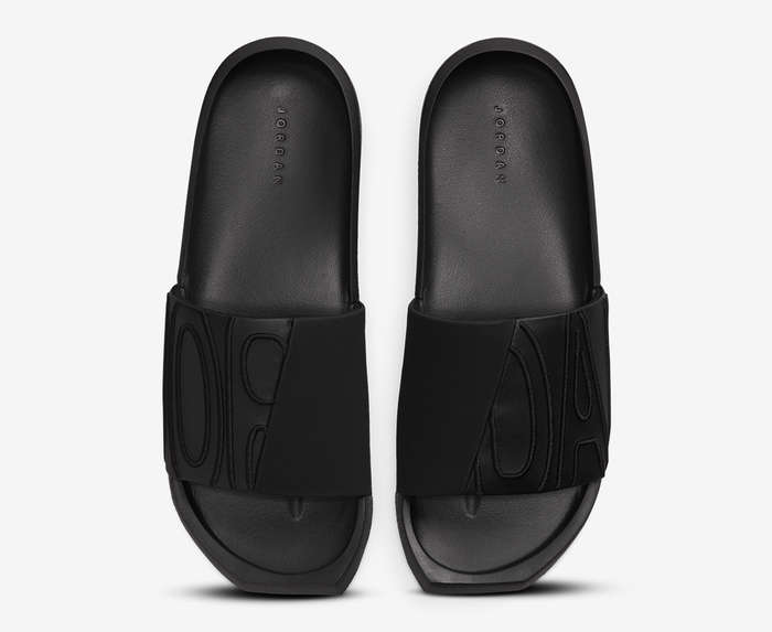 Jordan best sale sandals black