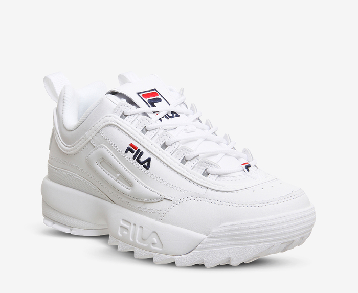 Fila - DISRUPTOR 'WHT/FLA NVY' - VegNonVeg