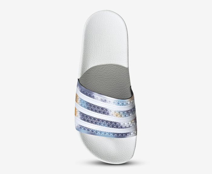 Adilette cloudfoam slides online white