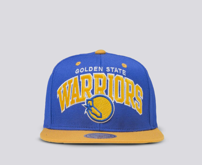 Golden State Warriors Mitchell & Ness 2 Tone Team Arch Snapback Cap