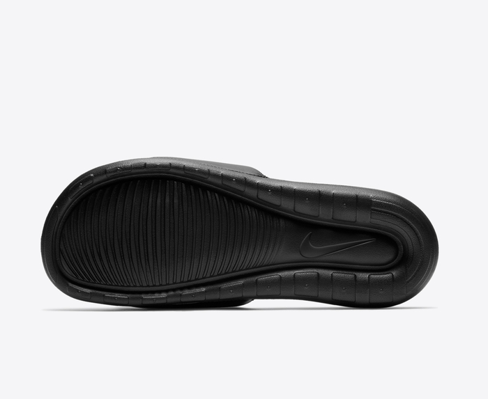 Nike slides gold and black hot sale