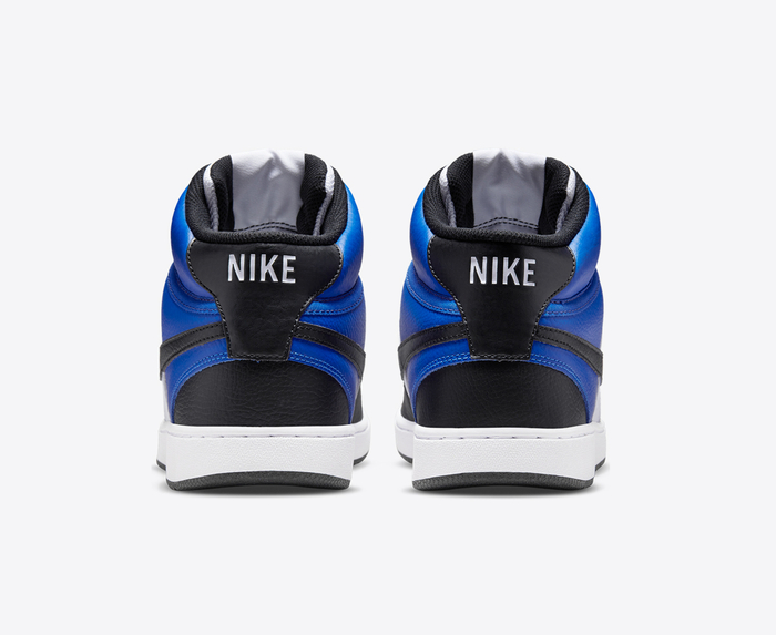 Nike NIKE COURT VISION MID NBA GAME ROYAL BLACK WHITE VegNonVeg