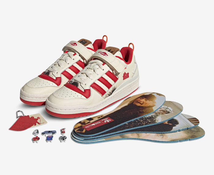 Adidas Originals - FORUM LOW HOME ALONE 'CREAM WHITE/OFF WHITE/RED' -  VegNonVeg