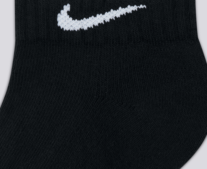 Nike - U NK Everyday Cush Low 3PR SOCKS 'BLACK/WHITE' - VegNonVeg