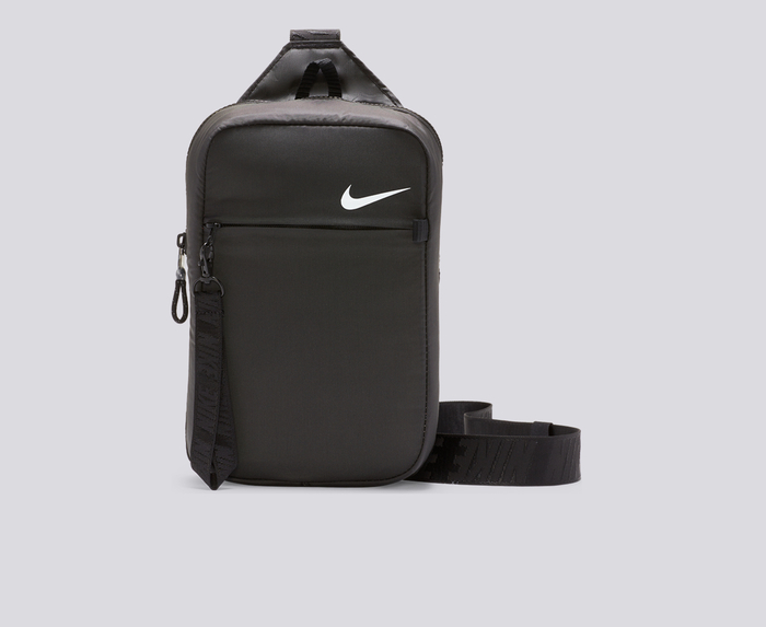 Nike NIKE SPORTSWEAR ESSENTIALS CROSS BODY BAG BLACK WHITE VegNonVeg