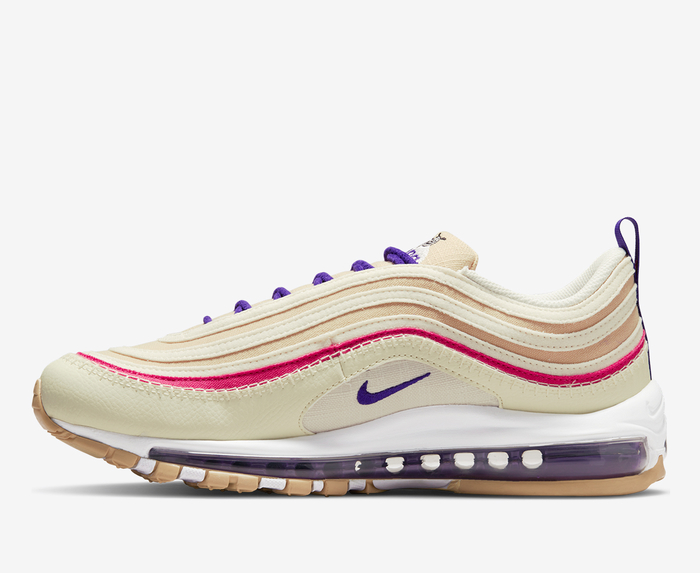 Nike AIR MAX 97 SE SESAME ELECTRO PURPLE COCONUT MILK VegNonVeg