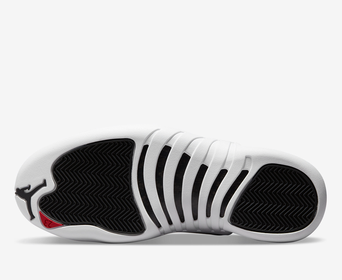 Jordan - AIR JORDAN 12 RETRO 'WHITE/BLACK-VARSITY RED' - VegNonVeg