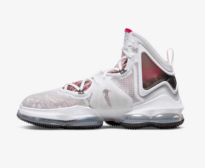 Nike - LEBRON XIX 'WHITE/UNIVERSITY RED/BLACK' - VegNonVeg