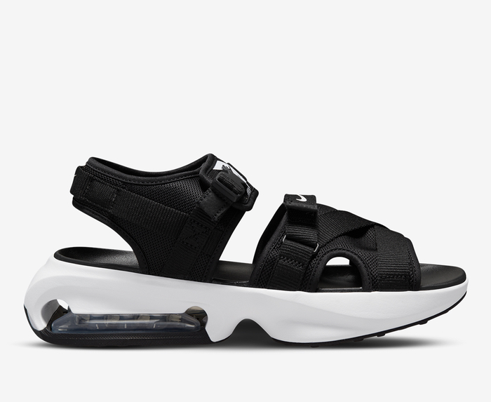 Nike Air Max Koko Black & White Platform Sandals | Zumiez