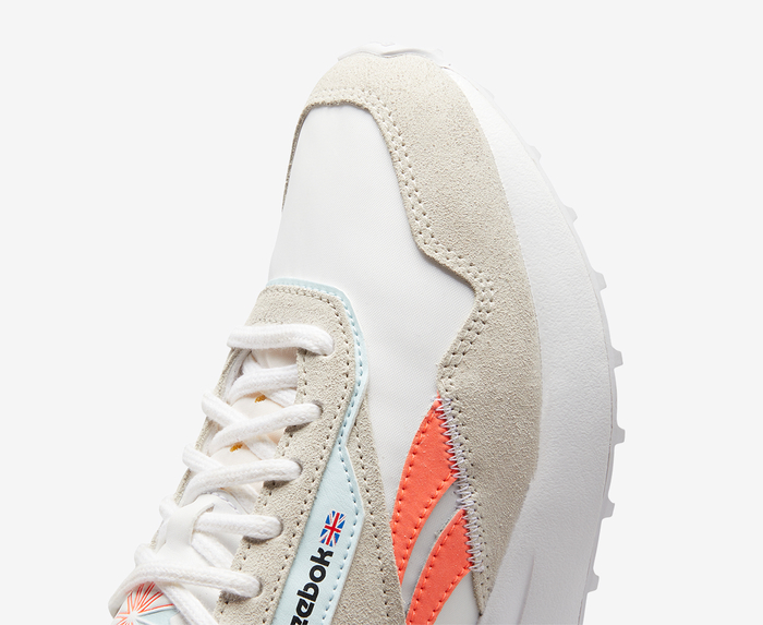 REEBOK - CL Legacy AZ 'FTWR WHITE/MOONSTONE/ORANGE FLARE' - VegNonVeg