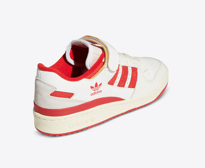 Tênis Adidas Forum 84 Low AEC Cloud White Red