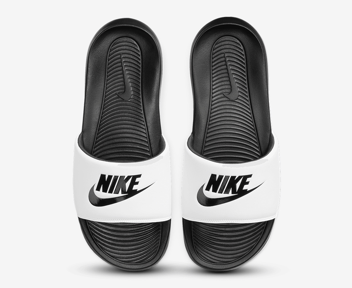 Nike VICTORI ONE SLIDE BLACK BLACK WHITE VegNonVeg