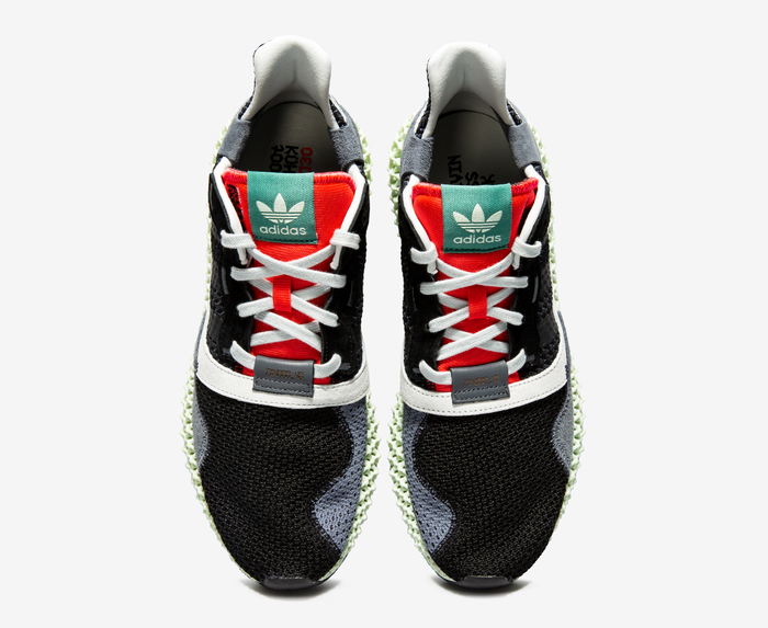 Adidas Originals - ZX 4000 4D 'CORE BLACK/ONIX/WHITE' - VegNonVeg