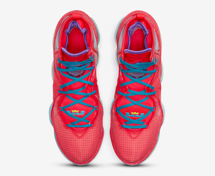 Nike - LEBRON XIX 'SIREN RED/SIREN RED-LASER BLUE' - VegNonVeg
