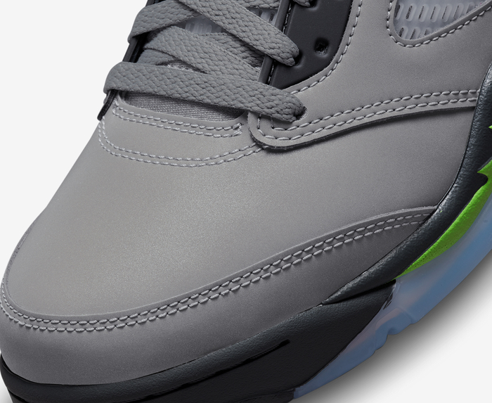 Jordan - AIR JORDAN 5 RETRO 'SILVER/GREEN BEAN-FLINT GREY' - VegNonVeg