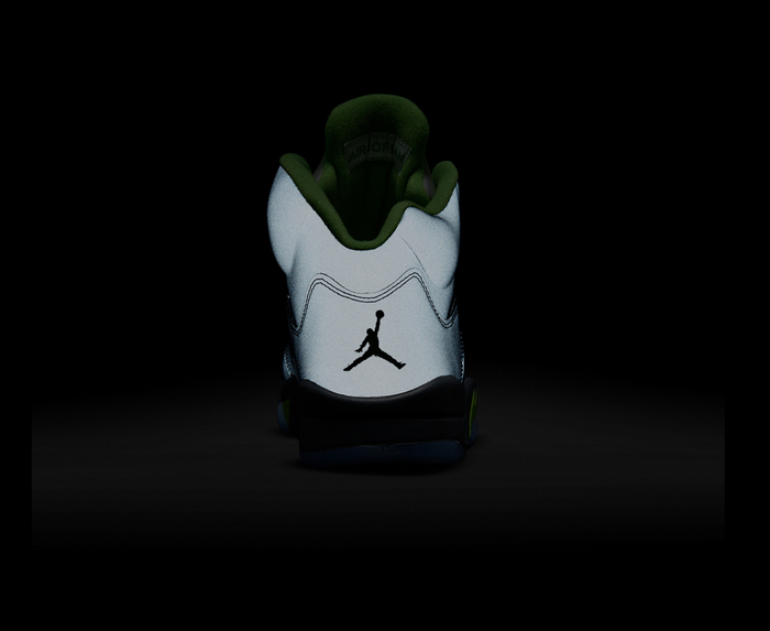 Jordan AIR JORDAN 5 RETRO 'SILVER/GREEN BEANFLINT GREY' VegNonVeg