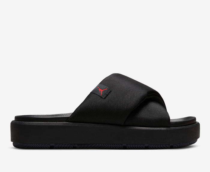 Jordan WMNS JORDAN SOPHIA SLIDE BLACK FIRE RED BLACK VegNonVeg