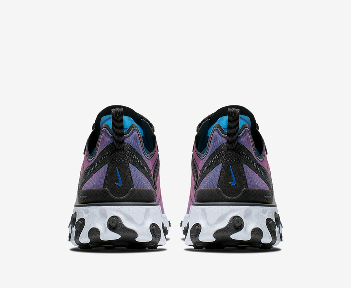 Nike react element 55 black laser fuchsia best sale