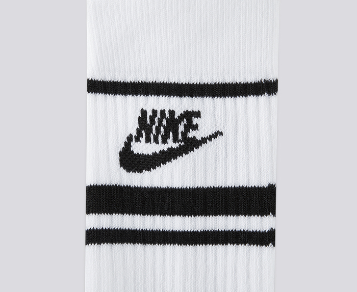 Nike - NIKE SPORTSWEAR EVERYDAY ESSENTIALS CREW SOCKS 'WHITE/BLACK ...