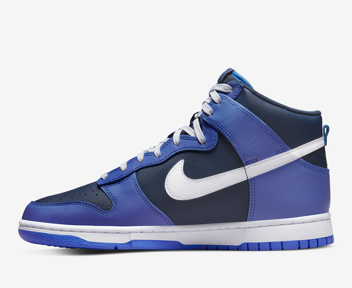 Nike - DUNK HI RETRO 'MED BLUE/WHITE/MIDNIGHT NAVY' - VegNonVeg