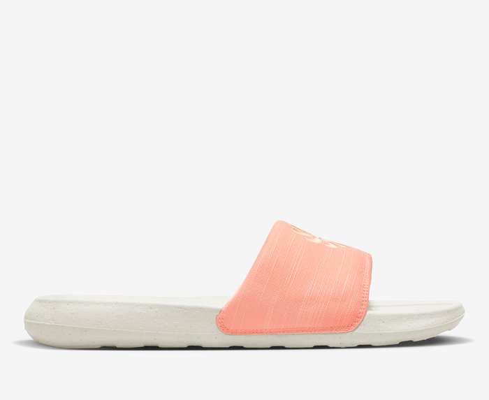 White and best sale orange nike slides