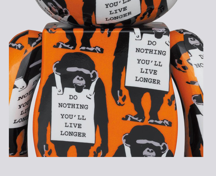 BE@RBRICK MONKEY SIGN （Be@rbrick Monkey Sign 1000%, 400% & 100 