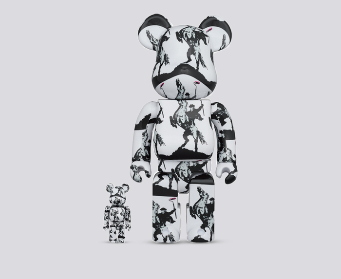 MEDICOM - Buy BEARBRICK HIGHWAYMAN 100% & 400% 'WHITE' - VegNonVeg