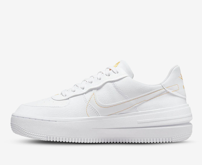 Nike Wmns Air Force 1 PLT.AF.ORM LV8 'Yellow Ochre Magic Ember' | Cream | Women's Size 7.5