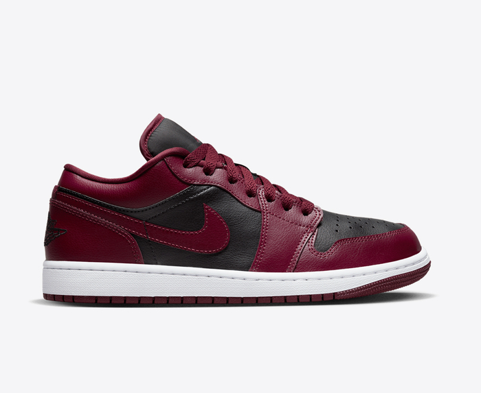 Jordan 1 red outlet black low