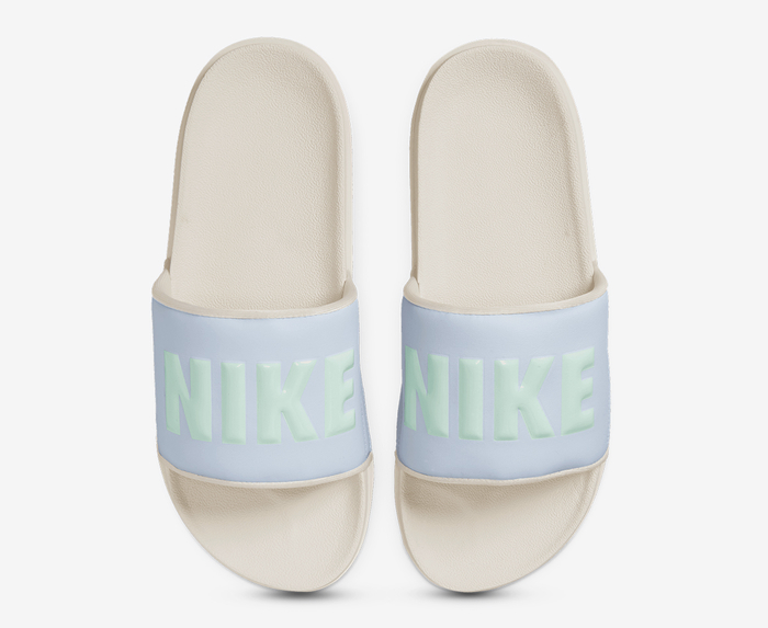 Nike - WMNS OFFCOURT SLIDE 'PHANTOM/BARELY GREEN-FOOTBALL GREY