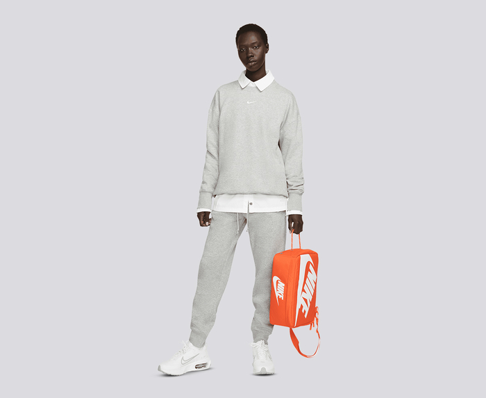 Nike - NIKE SHOE BOX BAG LARGE PREMIUM 'ORANGE/WHITE' - VegNonVeg