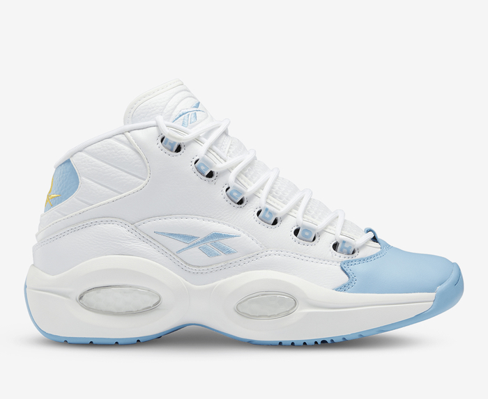 Reebok question best sale mid white blue