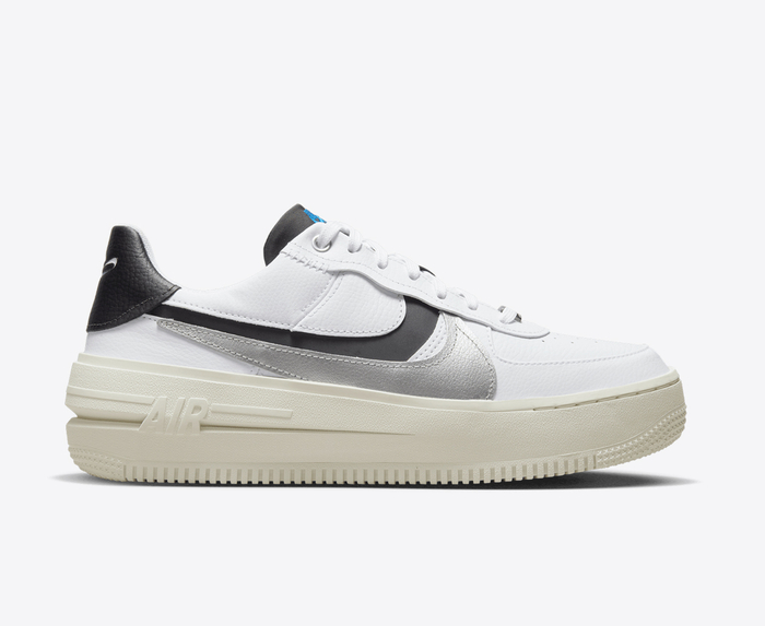 Nike air force 1 black store and silver