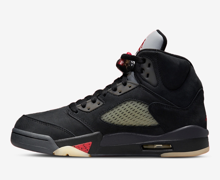 Jordan - AIR JORDAN 5 RETRO GTX 'OFF NOIR/FIRE RED-BLACK-MUSLIN ...