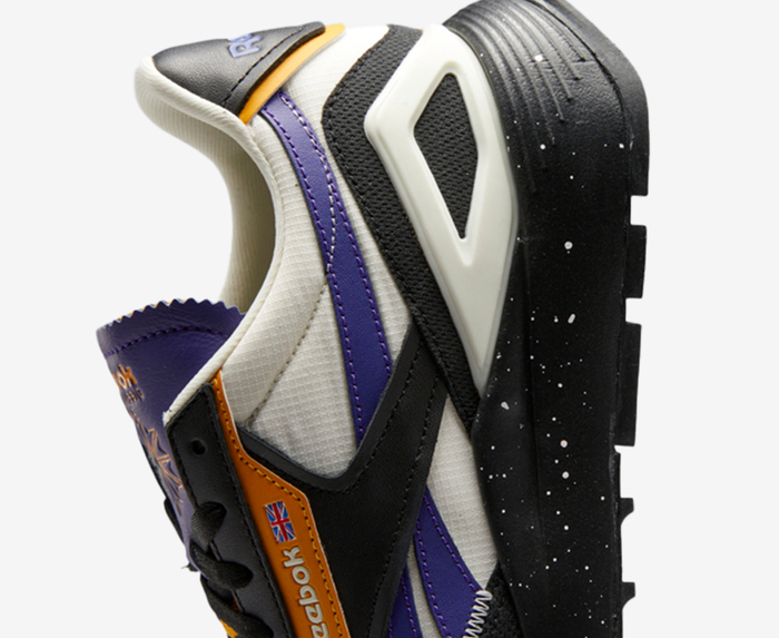 REEBOK - CL LEGACY AZ 'CLASSIC WHITE/CORE BLACK/BOLD PURPLE' - VegNonVeg